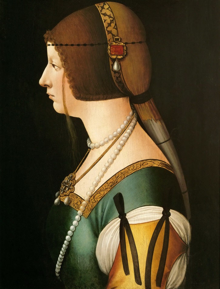 1493-1495 (between) Ambrogio de Predis workshop Bianca Maria Sforza (Kunsthistorisches Museum - Wien, Austria) Wm