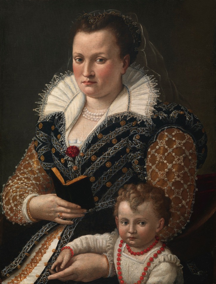 1581 Alessandra di Vieri de’ Medici and her son Ottaviano by Sebastiano Marsili (on sale at Mullany/Haute Epoque Fine Art) From liveinternet.ru/users/4632770/post392631275/.jpg