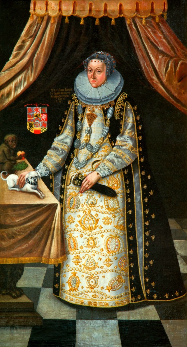 1595 Anna of Pomerania, Duchess of Mecklenburg-Güstrow by Cornelius Krommeny (Doberaner Münster - Bad Doberan,  Mecklenburg, Mecklenburg-Vorpommern (?)) From pinterest.com/pawerychlik/renaissance-clothing/.jpg
