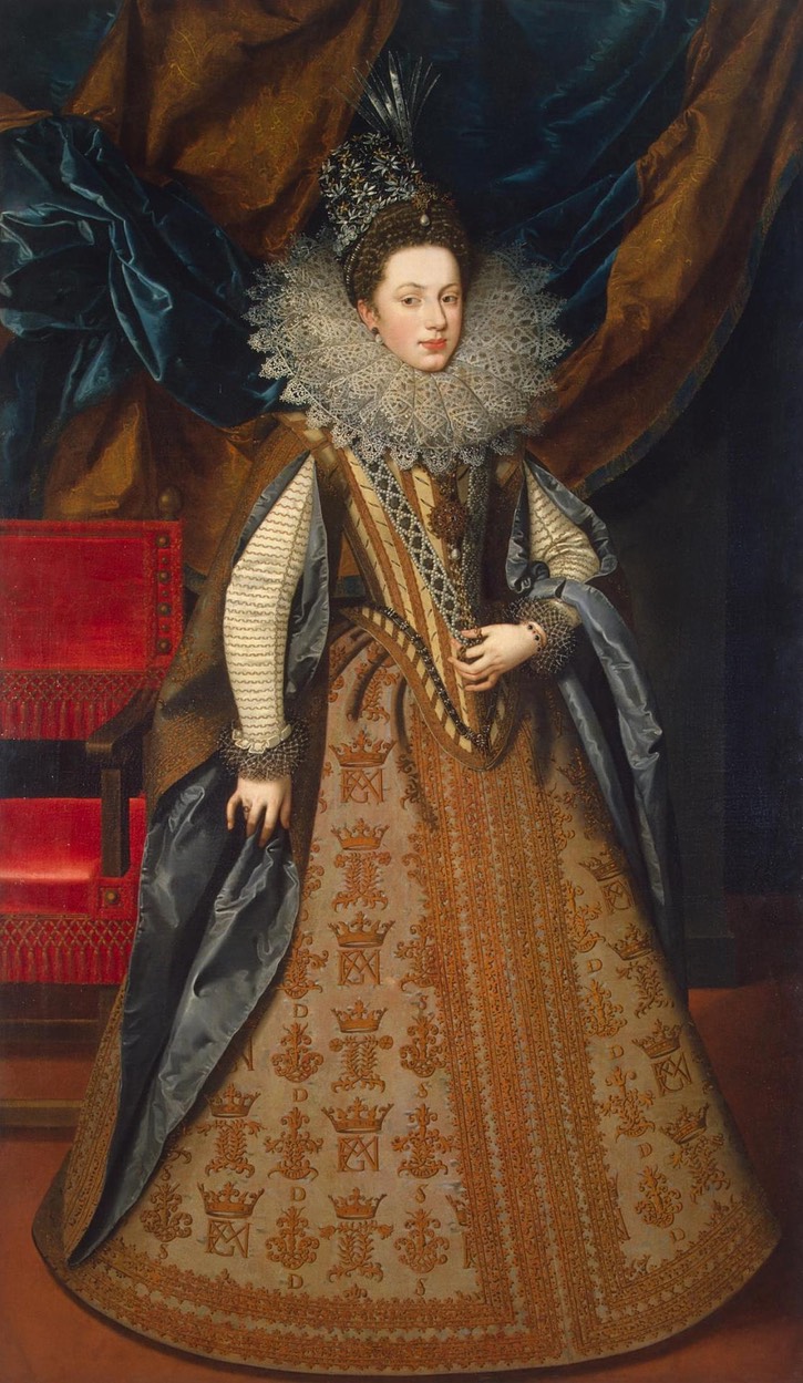 1608 Marguerite of Savoy by Frans Pourbus the Younger (State Hermitage Museum - St. Petersburg Federal City, Russia) UPGRADE Wm