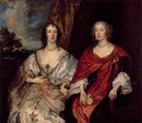 1630s (late) Ladies Anne Dalkeith, later Countess of Morton, and Anne Kirke by Sir Anthonis van Dyck (Hermitage)