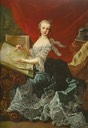 1750 Archduchess Marie Christine, Duchess of Teschen by Martin van Meytens (location unknown to gogm)