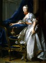 1756 Marie-Anne de Montboissier-Beaufort-Canillac, Marquise de Caumont (posthumous portrait) by Jean Valade (location ?) From altesses.eu:tableau max.php?image=c357be4a7 d