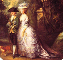 1783-1785 The Duke and Duchess of Cumberland detail by Thomas Gainsborough (Royal Collection)