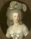 1784 Marie Antoinette wearing a white sheath dress by Wilhelm Böttner (Musée du Louvre - Paris, France)