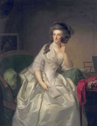 1789 Princess Frederika Sophia Wilhelmina, Princess of Prussia by  Johann Friedrich August Tischbein (Mauritshuis, Den Haag - Holland)