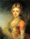 1798-1800 Alexandra Pavlovna Romanova by V. Borovikovsky [Russian Historic Portrait (ex Lenin) Gallery - Moskva Russia]