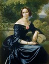 1844 Sophie Eugenie Freifrau von Mumm, geborene Lutteroth by Carl Ferdinand Sohn (location ?) From pinterest.com:svetaspv:люди: X 1.5