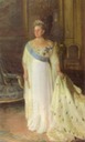 1914 Queen Olga wearing a white dress by Laurits Tuxen (Frederiksborg Slot, Hillerød Denmark)