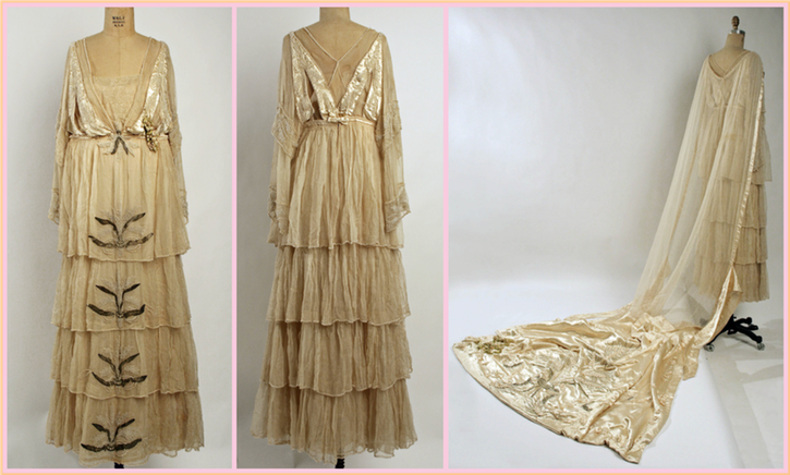 1915 Lucile weding dress (Metropolitan Museum of Art - New York City, New York, USA) From museum's Web site