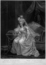 Marie-Antoinette wearing a sheath dress
