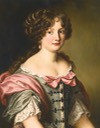 Anna Maria Carpegna Naro (1651-1731) half length, wearing a dress with fine lace and pink bows by Jacob Ferdinand Voet (auctioned by Sotheby's) From pinterest.com/mimifossard/jacob-ferdinand-voet-just-couldn-t-get-enough-of-t/.jpg