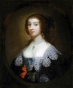 ca. 1638 Possibly Lady Mary Brudenell (c.1610–1685), daughter of the Earl of Cardigan and wife of John Constable, 2nd Viscount Dunbar by Cornelius Johnson (Burton Constable Hall - Skirlaugh, East Yorkshire, UK) From artuk.org shadows X 1.5
