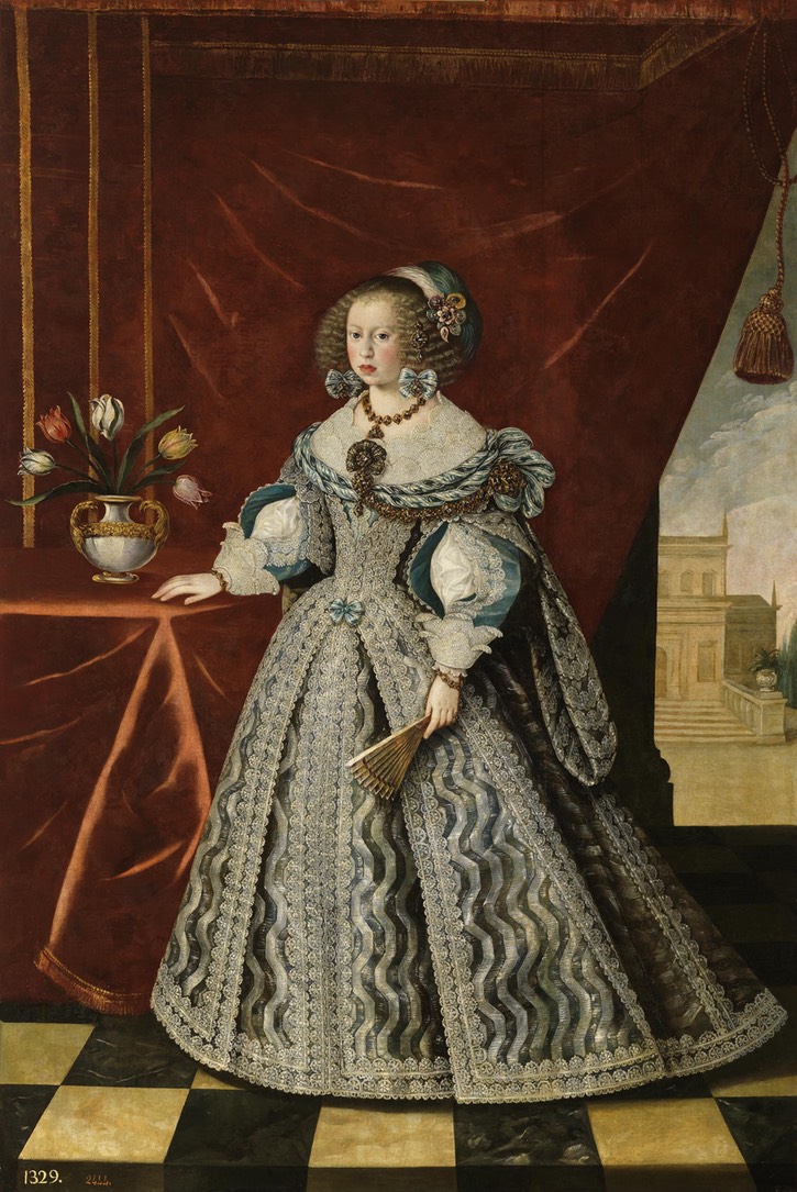 ca. 1646 Mariana of Austria, Queen consort of Spain by Frans Luyckx (Museo del Prado - Madrid, Spain) Wm