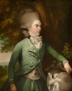 ca. 1775 Jane Duchess of Gordon in green riding dress by Daniel Gardner (auctioned by Bonhams)