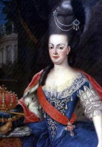 ca. 1780 Queen Maria I of Portugal with regalia by ? (location unknown to gogm) Wm