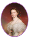 ca. 1858 Royal Princess Margarethe Caroline of Saxony, first wife of Archduke Karl Ludwig of Austria by Franz Schrotzberg (location ?) Wm