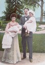 ca. 1902 (estimate based on age of baby) Duke and Duchess of Vastergotland, Prince Carl and Ingeborg of Denmark with Princesses Margareta and Marta eBay
