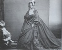 ca. 1863 Castiglione wearing a dark dress