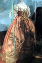 Elizabeth of Russia's dress shown at State Tretyakov Gallery's Elizabeth Petrovna and Moscow (exhibition 2010) side view