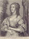 Katherine Howard, Lady d'Aubigny wearing formal dress print
