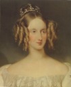 1855 Queen Louise Marie of Belgium by Gustaaf Wappers (Antwerpen Städhuis, Antwerpen Belgium) detail