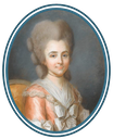Louise-Marie-Thérèse-Bathilde d'Orléans, duchesse de Bourbon self portrait (?) (Musée Condé - Chantilly, Hauts-de-France, France)