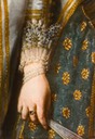 Margherita di Cosimo II ; portrait of a Medici Princess by Justus Susterman (Ball State University, Muncie Indiana) ruff and bracelets