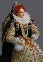 Queen Elizabeth Armada portrait figurine by Lady Finavon