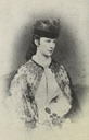 1864 Elisabeth wearing a lace mantle
