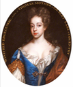 1691 Lady Anne Somerset (1673-1763), Viscountess Deerhurst, inscribed 'Winifred Edgcumbe, d. 1694, Lady Coventry') in style of or by Sir Godfrey Kneller (Antony House - Torpoint, Cornwall, UK) bbc.co