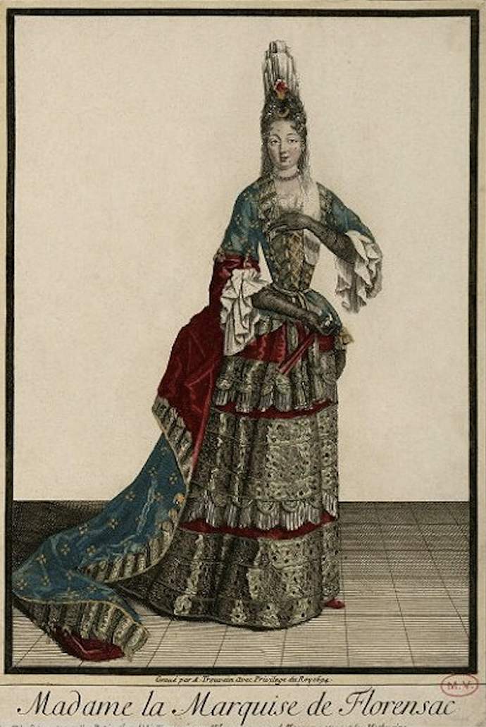 1694 Marquise de Florensac by Antoine Trouvain | Grand Ladies | gogm