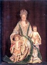 1698 - 1707 wax portrait of Markgrafin Sibylla Augusta von Baden with her children (Badisches Landesmuseum, Karlsruhe)