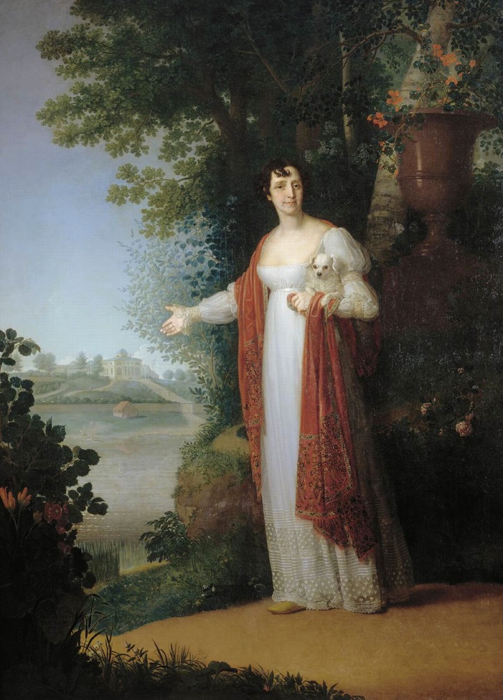 1813 Darya Alekseevna Derzhavina by Vladimir Lukic Borovikovsky ...