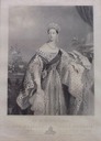 1837 Queen Victoria on the occasion of her speech at the House of Lords where she prorogated the Parliament of the United Kingdom in July 1837 (her first public appearance as the Queen) by C. E. Wagstaff after Alfred Edward Chalon