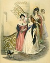 1838 Queen Victoria going out with Ladies