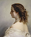 1855 or 1861 Portrait of Empress Euegénie by Franz Xavier Winterhalter (Napoleonmuseum, Arenberg)
