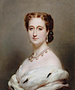 1864 Eugénie, Empress Consort of the French by Franz Xavier Winterhalter (Château de Compiègne)