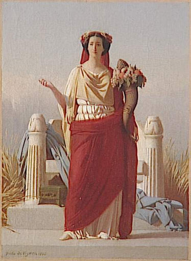 1866 Eugenie as Ceres by Jules de Vigneil Jules (Compiègne, château)