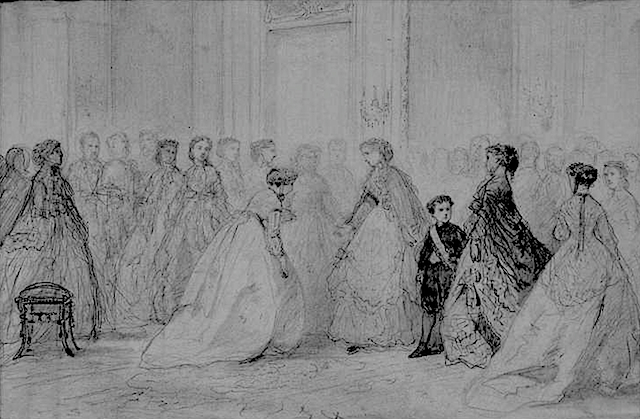 1866 Présentation des dames de Châlons à l'Impératrice by Compte-Calix François Claudius (Compiègne, château Compiègne, château) photo credit - Franck Raux) mod