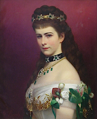 1873ca. Sissi portrait by Georg Raab (Lwowska Galeria Sztuki Lviv Ukrania)