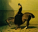Sissi demonstrating equestrian skill