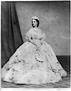 Carlota in full crinoline - from the front