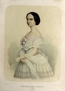 1857 Princess Charlotte of Belgium in color