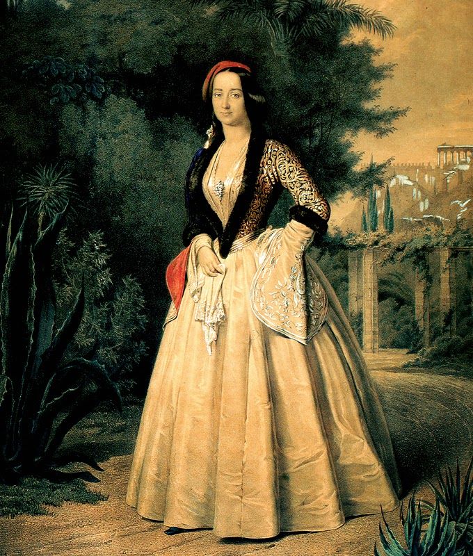 Queen Amalia of Greece wearing an Amalia dress by ? (location ...