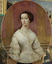 Young Eugénie in oval by ? (Château de Compiègne)